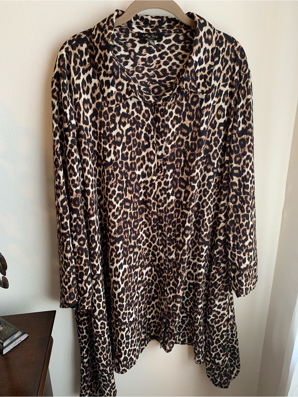 MELISSA PAIGE PLUS SIZE 3X LEOPARD PRINT TUNIC